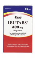 IBUTABS 400 mg tabl, kalvopääll 10 fol