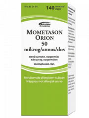 MOMETASON ORION 50 mikrog/annos nenäsumute, susp 140 annosta