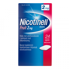 NICOTINELL FRUIT 2 mg lääkepurukumi 24 fol