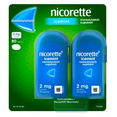 NICORETTE ICEMINT 2 mg imeskelytabl 80 kpl