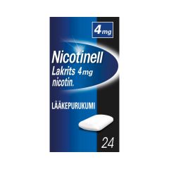 NICOTINELL LAKRITS 4 mg lääkepurukumi 24 fol