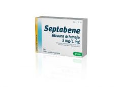 SEPTABENE SITRUUNA & HUNAJA 3/1 mg imeskelytabl 16 fol