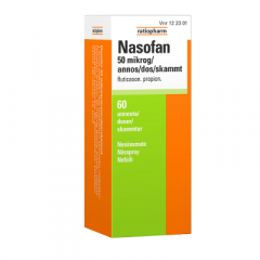 NASOFAN 50 mikrog/annos nenäsumute, susp (annospumppu)60 annosta